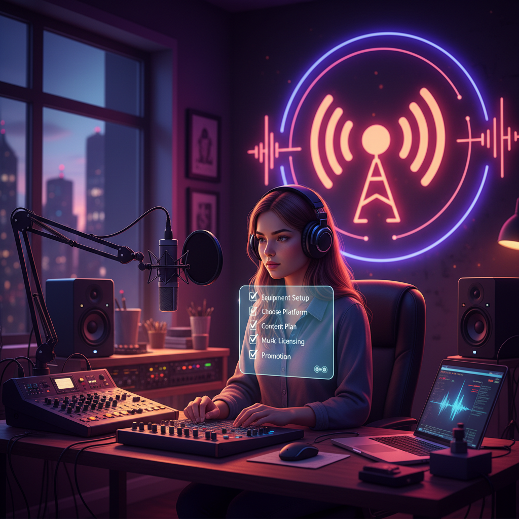 How to Start an Internet Radio Station: Beginner’s Checklist